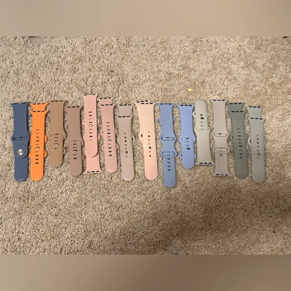 Apple Watch Bands Lot of 46 | Fits Series 6 | Used | Mixed Styles & Colors